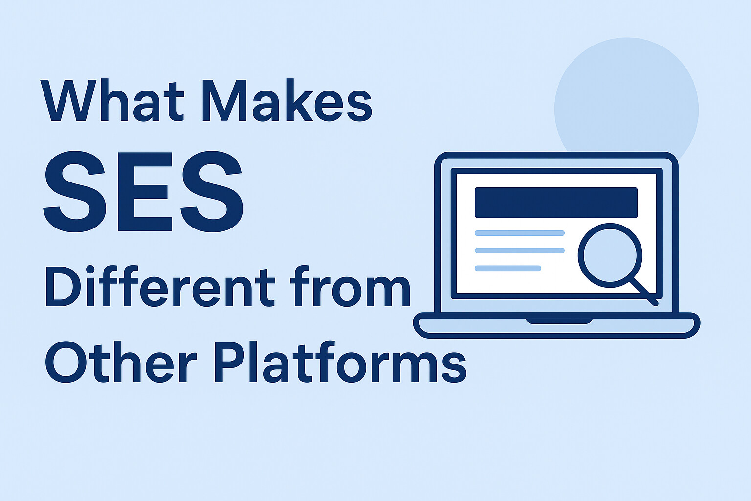 What Makes SES Different from Other Platforms